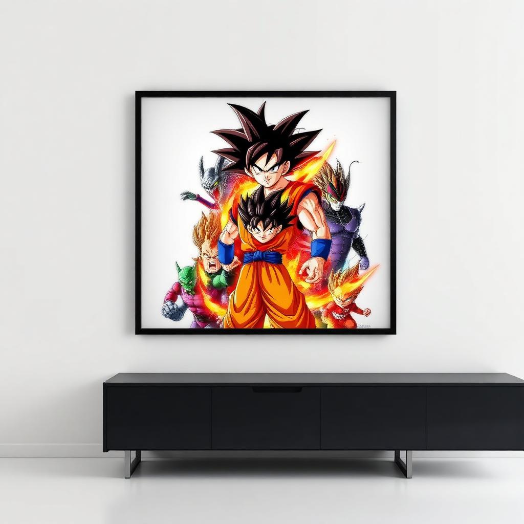 Dragon Ball Z 3D Lenticular Framed Wall Art Poster