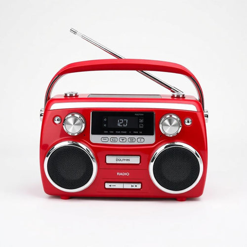 Dolphin SP-420BT Retrobox Solar AM/FM/SW World Radio with Bluetooth