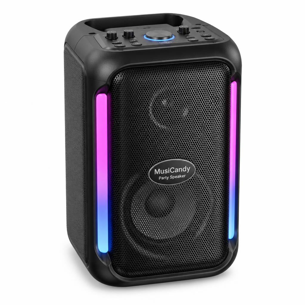 MusiCandy MC-9082 8" Portable Party Speaker with LED