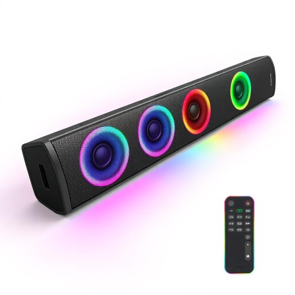 Sing-e ZQS-R12 20W RGB Bluetooth Soundbar Speaker