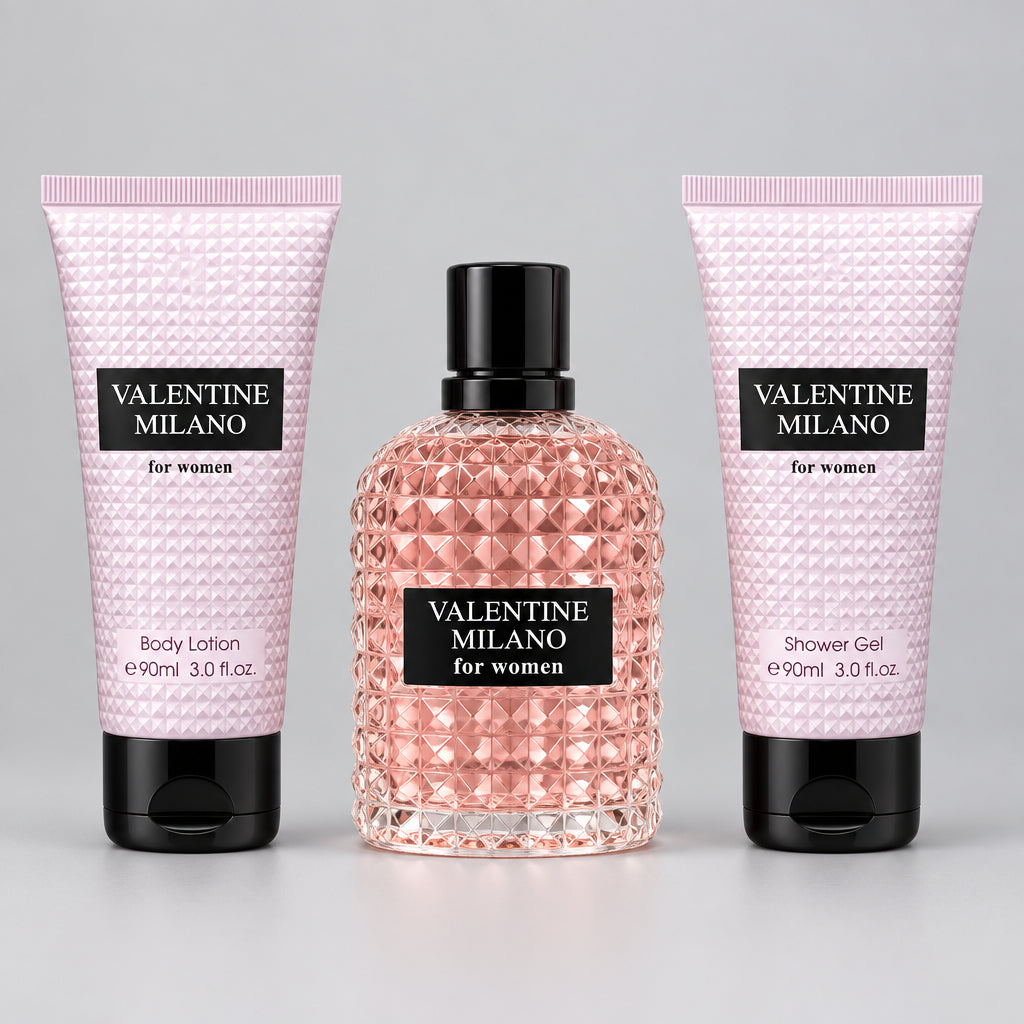 Fragrance Couture Valentine Milano for Women Exclusive Collection 3-Piece Gift Set