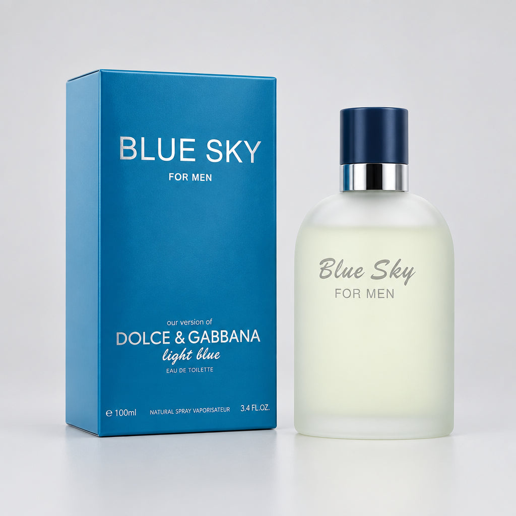 Secret Plus Blue Sky Eau de Toilette Spray for Men, 3.4 oz