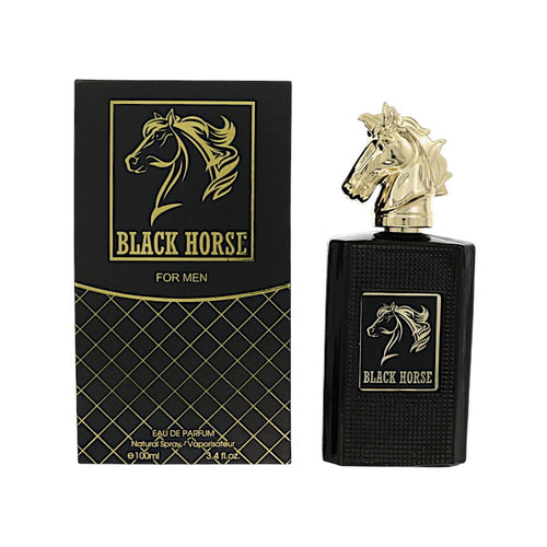 Black Horse 3.4 Oz Eau De Parfum Spray by Fragrance Couture Box for Men