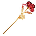 LOLIPPYY 1Pc Preserved Artificial Rose with Foil Plating for Creative Decorative Floral Arrangement