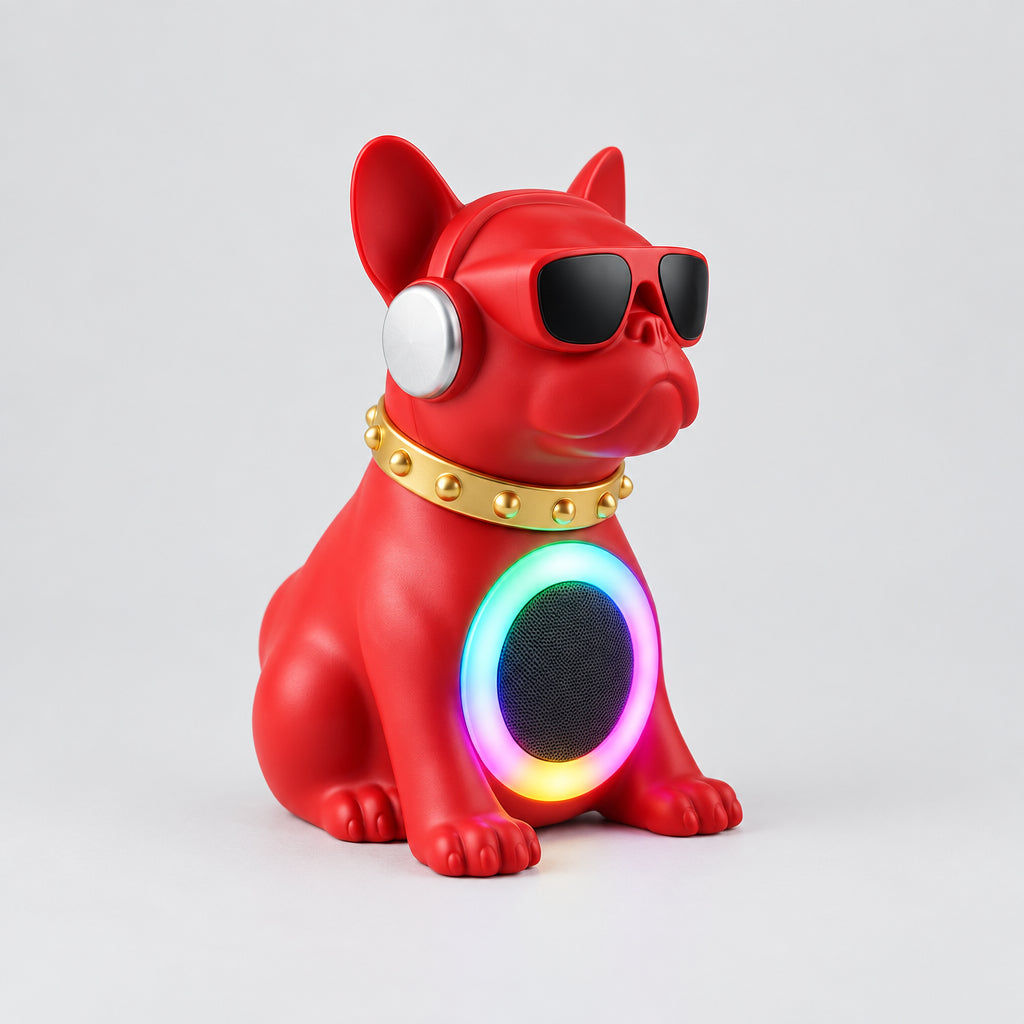 Maxpower MP60RD Wooof 8.5in Dog Shaped Bt Speaker Red
