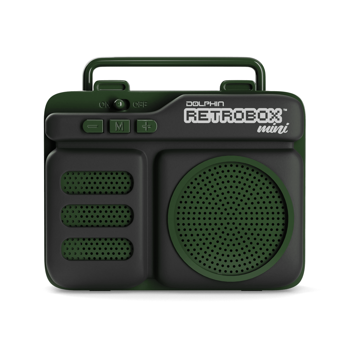 Dolphin RTX-10 Retro Box Mini Bluetooth Speaker - Green