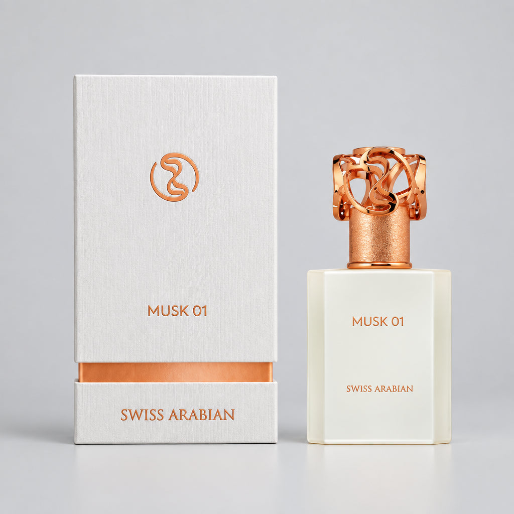 Swiss Arabian Musk 01, Arabian Perfume for Women and Men, 1.7 oz EDP Spray