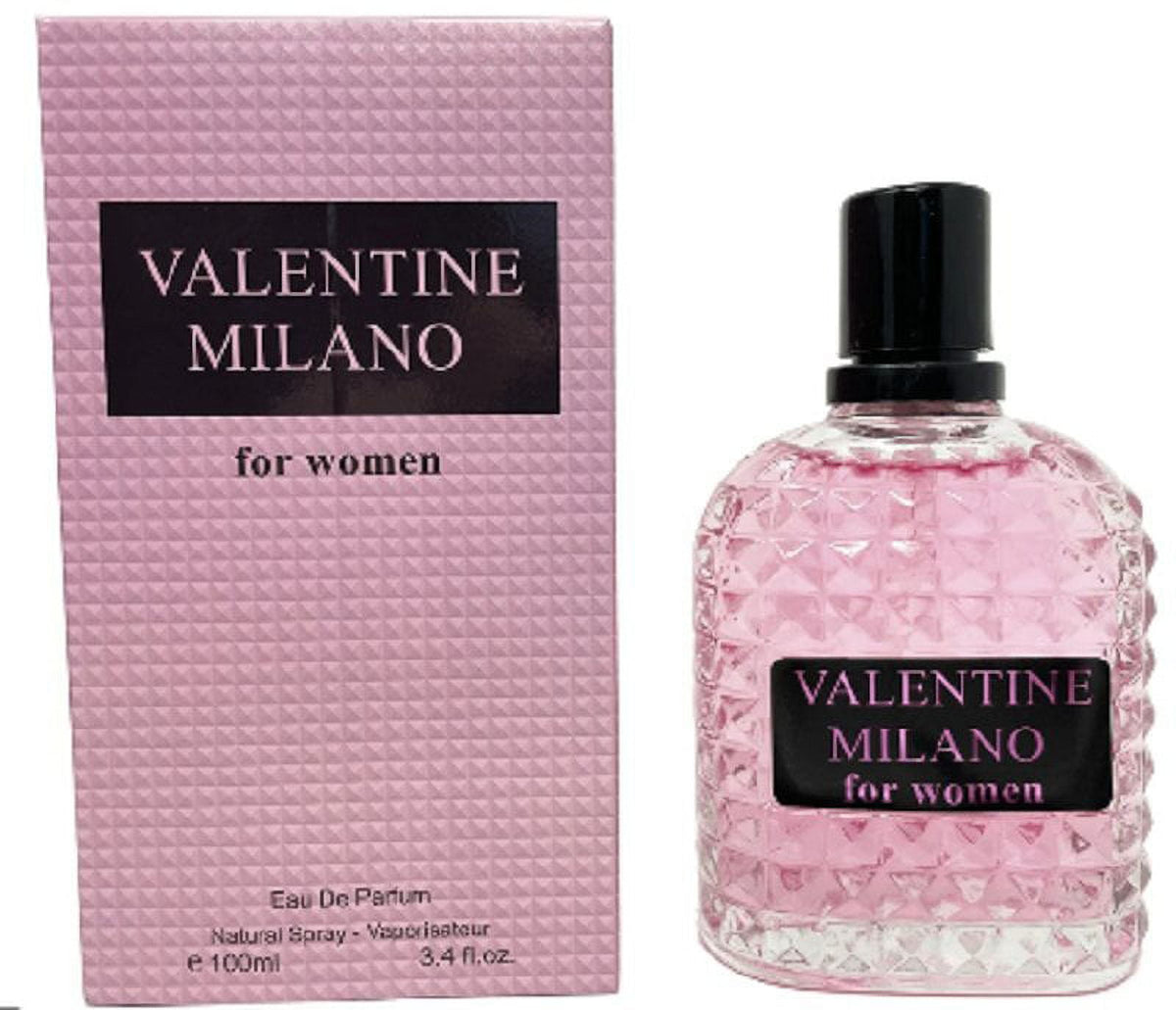 Fragrance Couture Valentine Milano Pink for Women Eau de Parfum, 3.4 Ounce