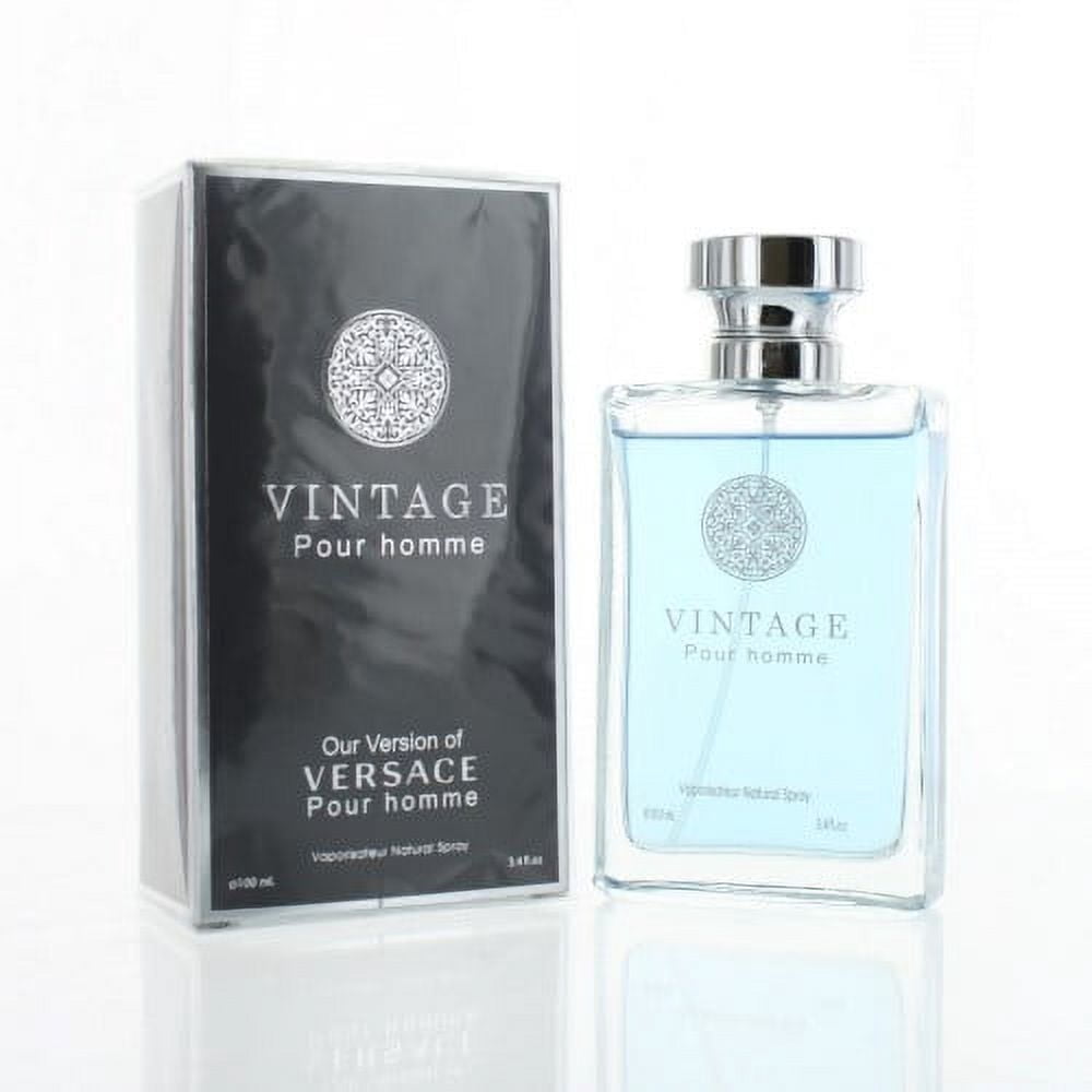 Mens Cologne Vintage Pour Homme Eau de Parfum Spray 3.4 oz / 100 ml  Fresh, Woody & Spicy Long Lasting Fragrance for Men  Classic Masculine Scent