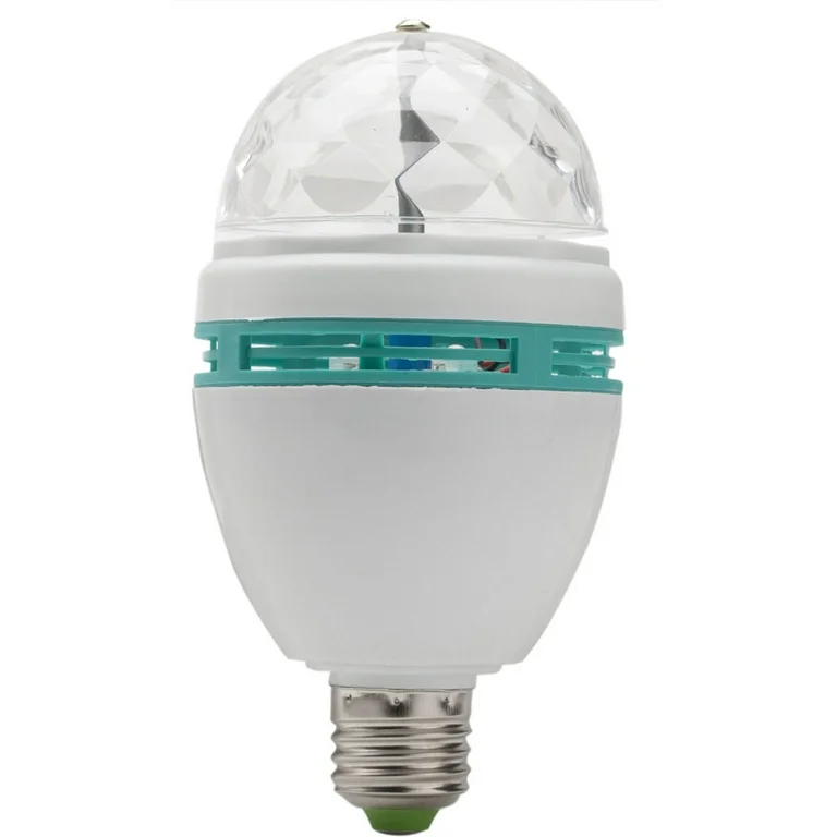 LED Rotating Disco Party Light – Full Color Crystal Ball Lamp for Parties, Clubs & Events