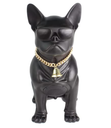 Max Power Wooof MD566 Bulldog Style Bluetooth Speaker – Big Size with FM Radio & Stylish Dog Collar