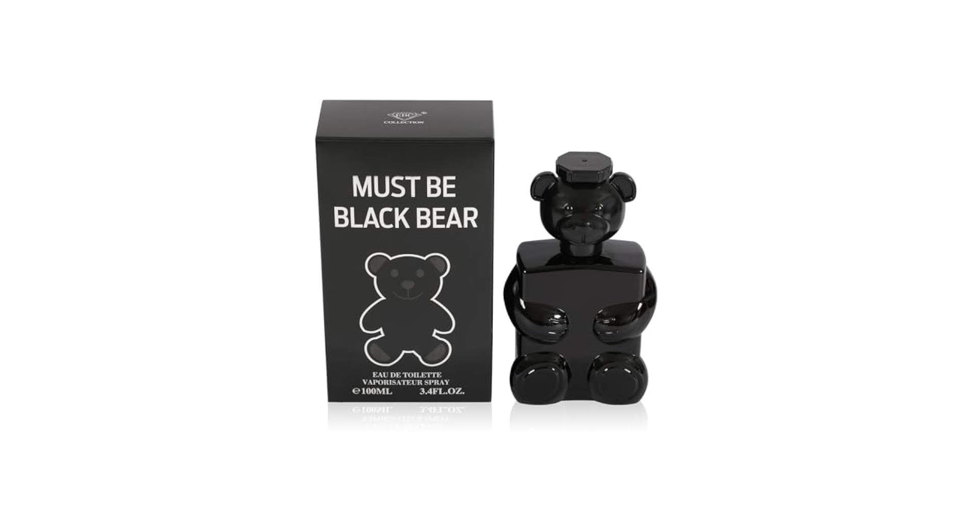 Must Be Black Bear for Men Eau de Toilette – Bold & Rugged Cologne 3.4oz