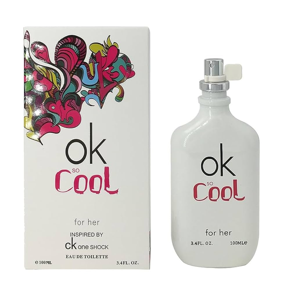 OK SO Cool White Eau de Parfum – Amber Spicy Women’s Perfume 3.4 fl. oz.