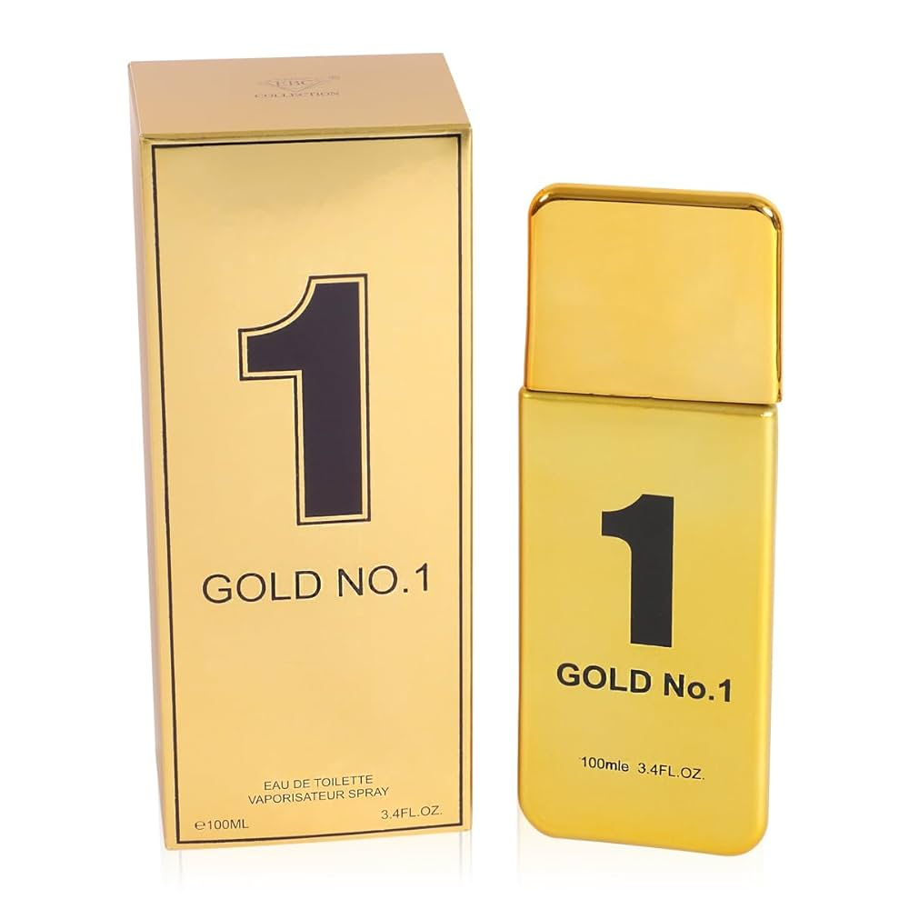 VILOFAL Gold No. 1 Spray Cologne – Men’s Eau de Toilette 3.4 fl oz (100 ml) – Citrus, Spicy Leather Scent