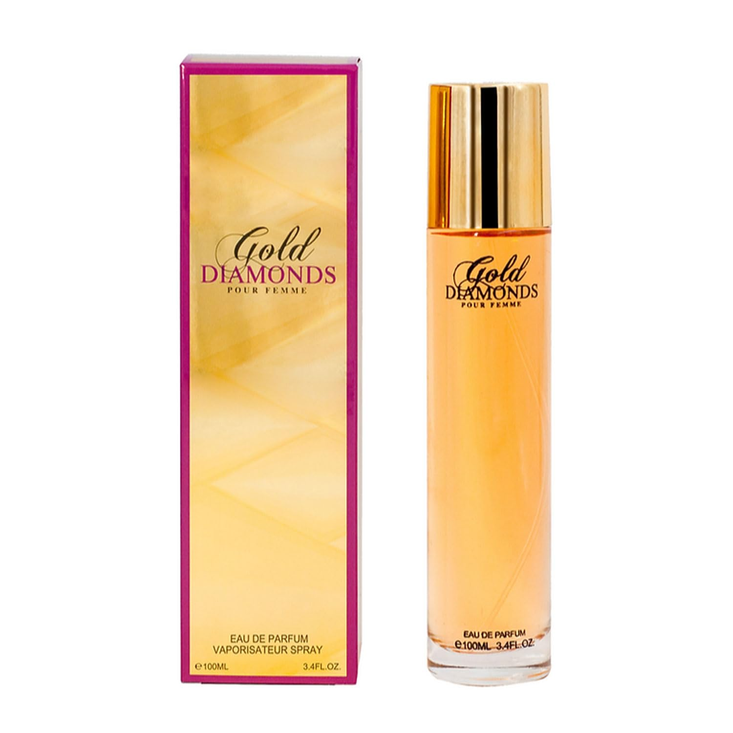 Gold Diamonds Pour Femme Eau de Parfum for Women – 3.4 fl oz / 100 ml Long Lasting Spray