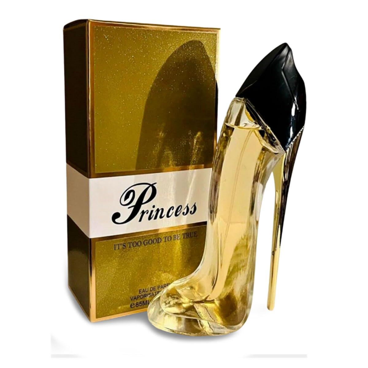 EBC Princess High Heel Gold Perfume for Women – Long Lasting Eau de Parfum 85ml