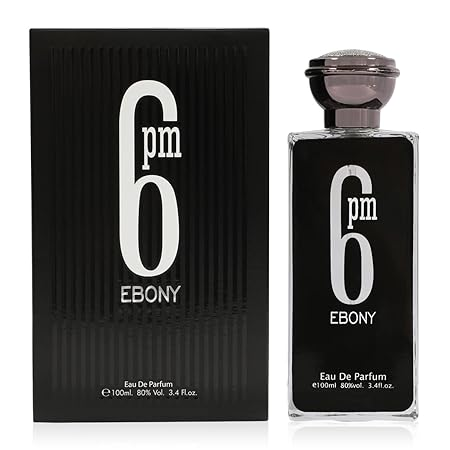 Men’s Cologne 6PM Ebony Original Natural Spray Eau De Toilette – 3.4 Fl Oz / 100ml