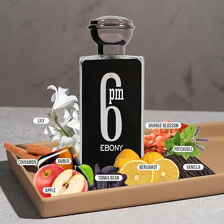 Men’s Cologne 6PM Ebony Original Natural Spray Eau De Toilette – 3.4 Fl Oz / 100ml - Image 2