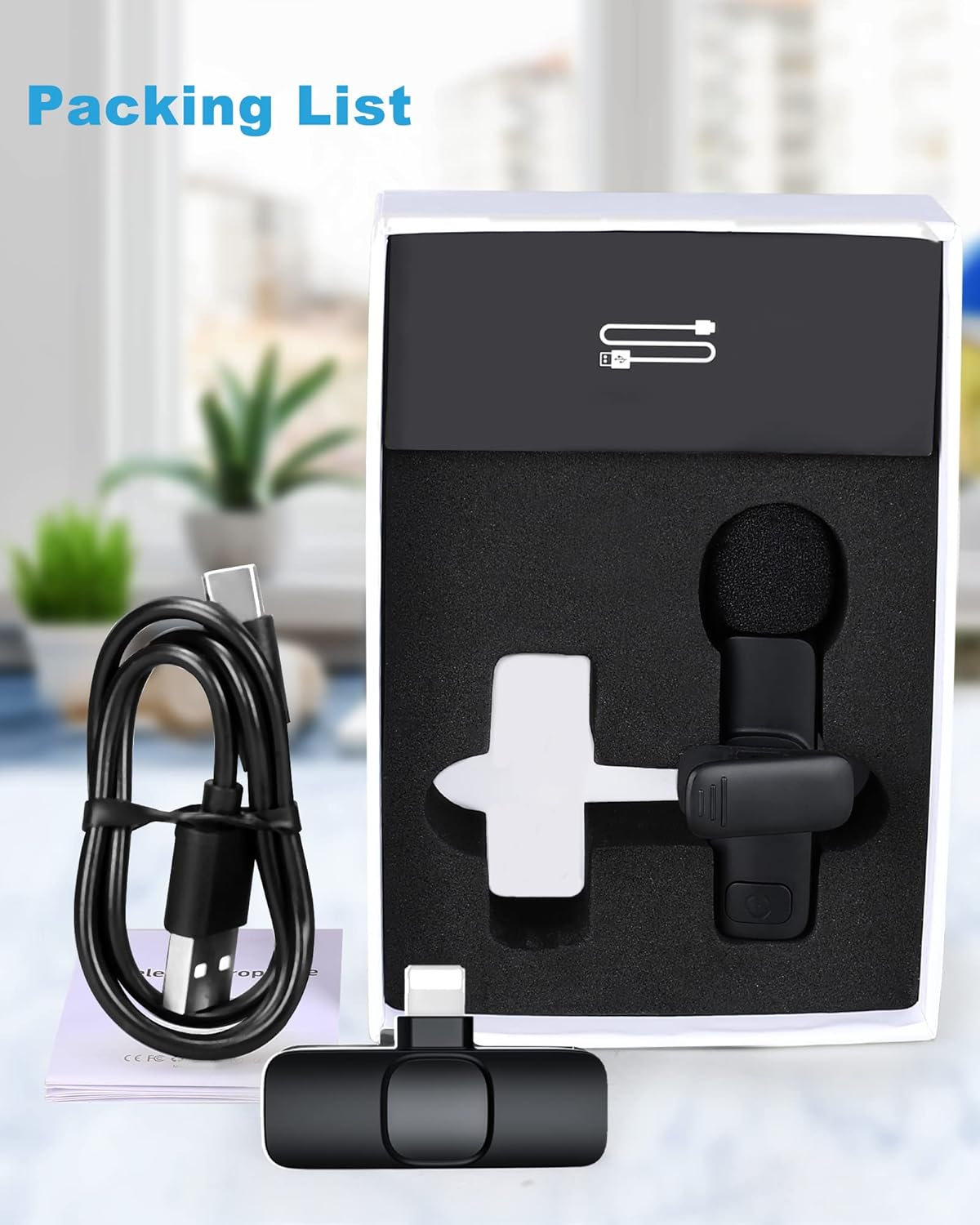 Wireless Lavalier Microphone Compatible with iPhone - Image 2