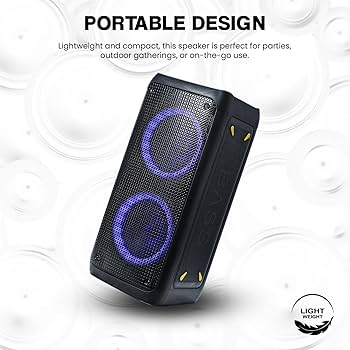 Exotic Audio 8" Portable Rechargeable Bluetooth Karaoke Speaker – Bluetooth 5.3
