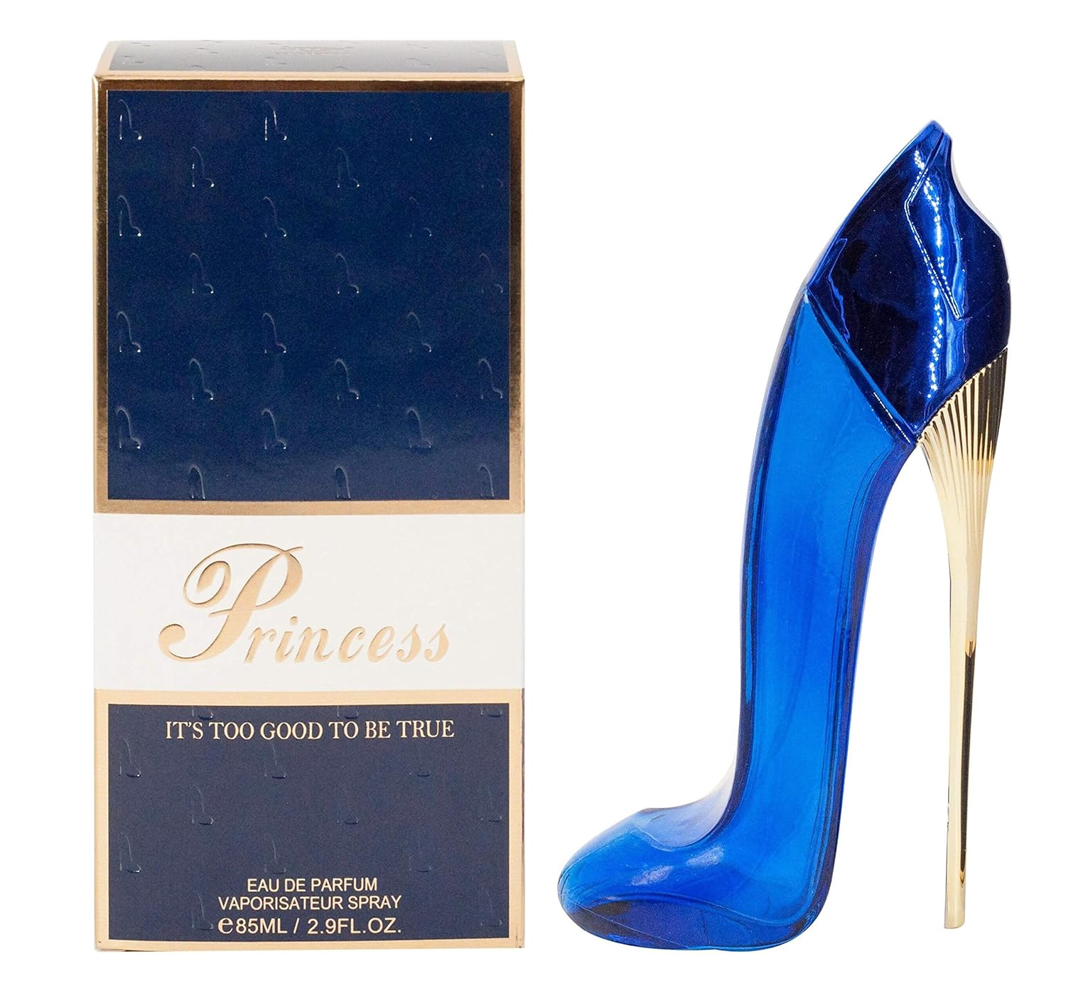 Princess High Heel Shoes Blue Eau de Parfum for Women – 3.4 oz Spray