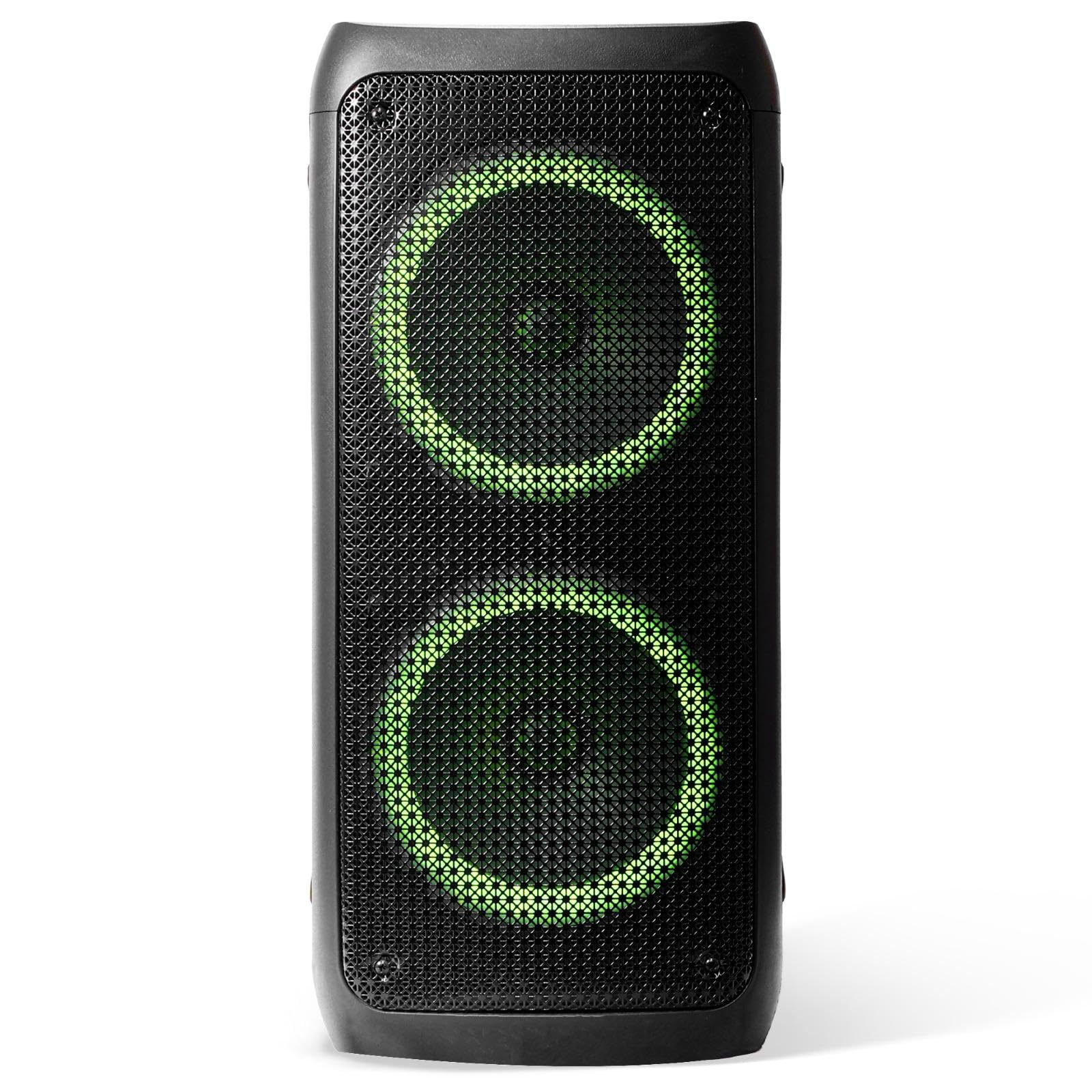 Exotic Audio Dual 8-Inch Wireless Bluetooth Speaker – Portable Party Speaker with Powerful Bass - Image 4