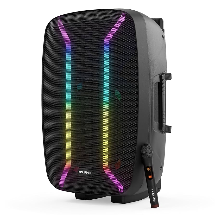 Dolphin Elite 2115R – High-Powered 15" Portable Bluetooth Party Speaker