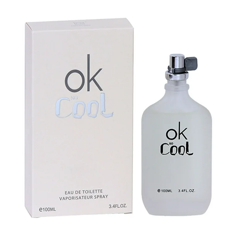 Ok So Cool for Men 3.4 oz Eau de Parfum – Fruity & Sandalwood Scent with French Essential Oils