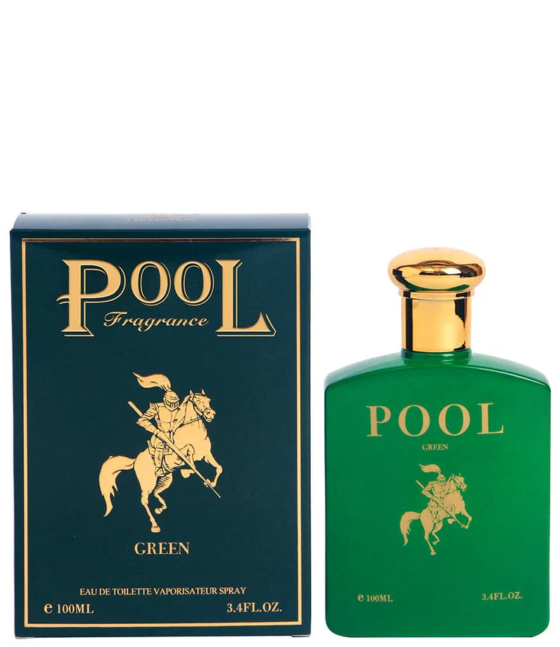 Pool Green Eau de Toilette for Men 3.4 oz – Fresh & Invigorating Masculine Scent