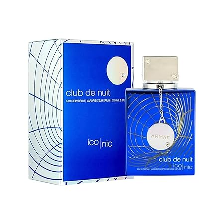Armaf Club de Nuit Blue Iconic for Men Eau de Parfum Spray 3.6 Ounce