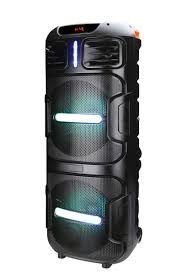 Max Power DJ Speaker MPD522-RUMBLE 12 – Portable Bluetooth PA Sound System with Multi LED Lights, Remote & Microphone
